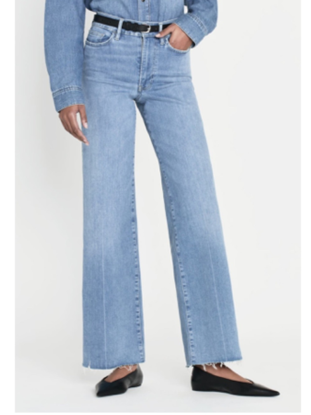 FRAME Le Slim Raw Fray Hem Palazzo
Jeans - Picture 1 of 4